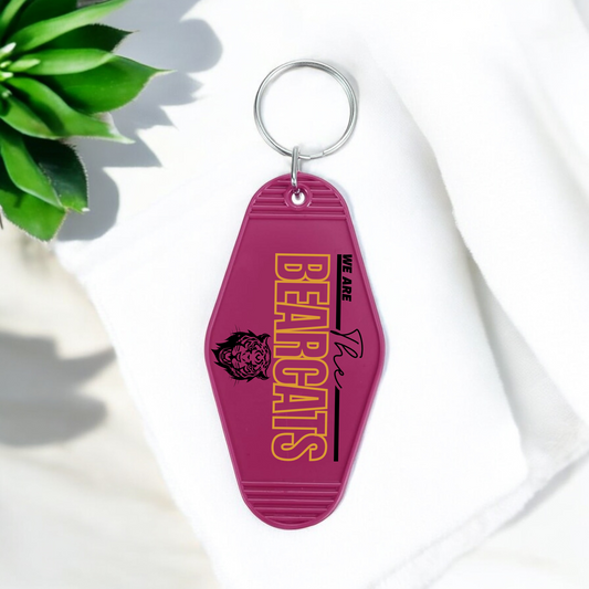 WE ARE THE BEARCATS Motel Keychain