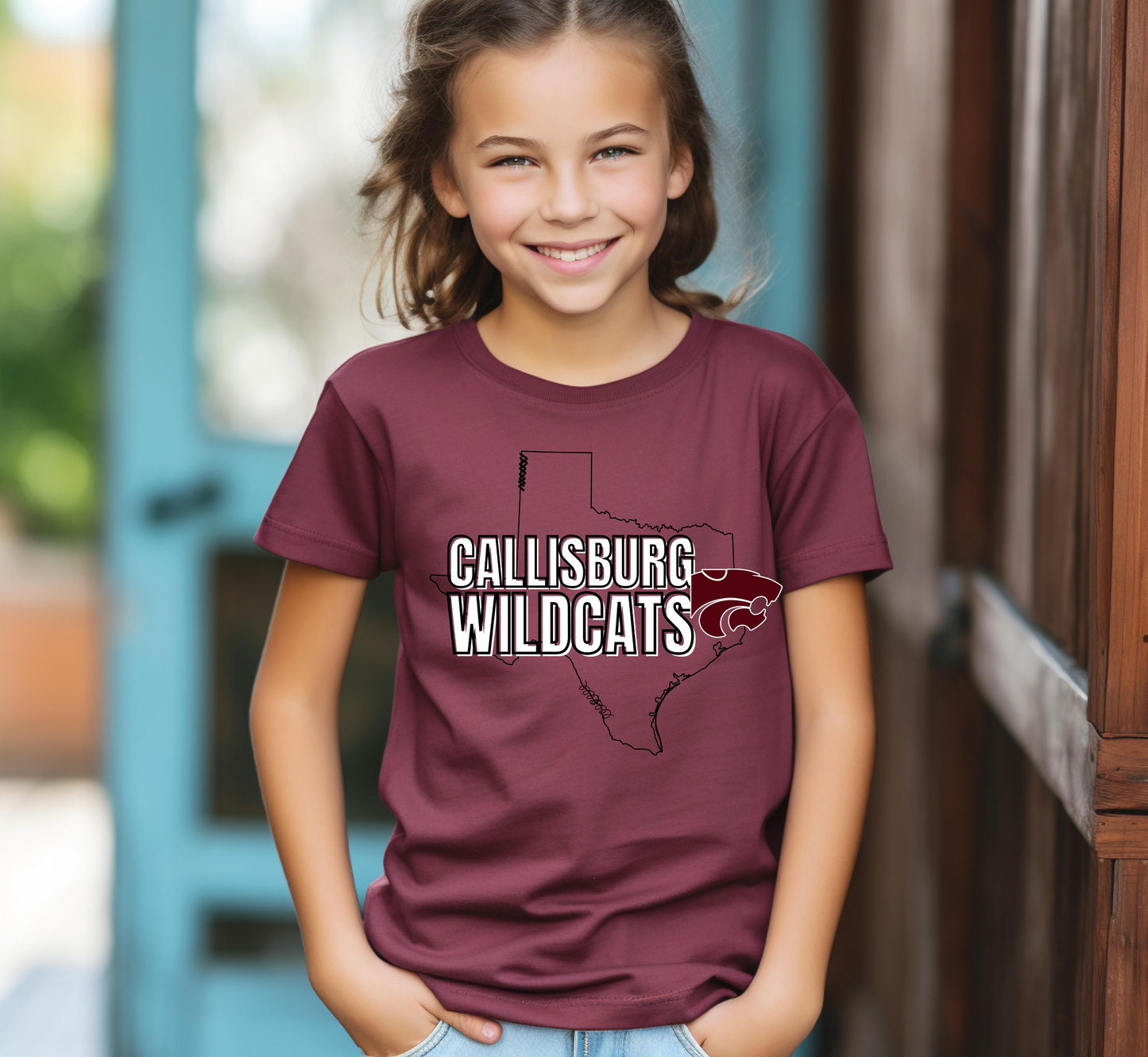 Youth CALLISBURG WILDCATS Vintage Top