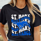 ST. MARY MUSTANGS Retro Wave tee