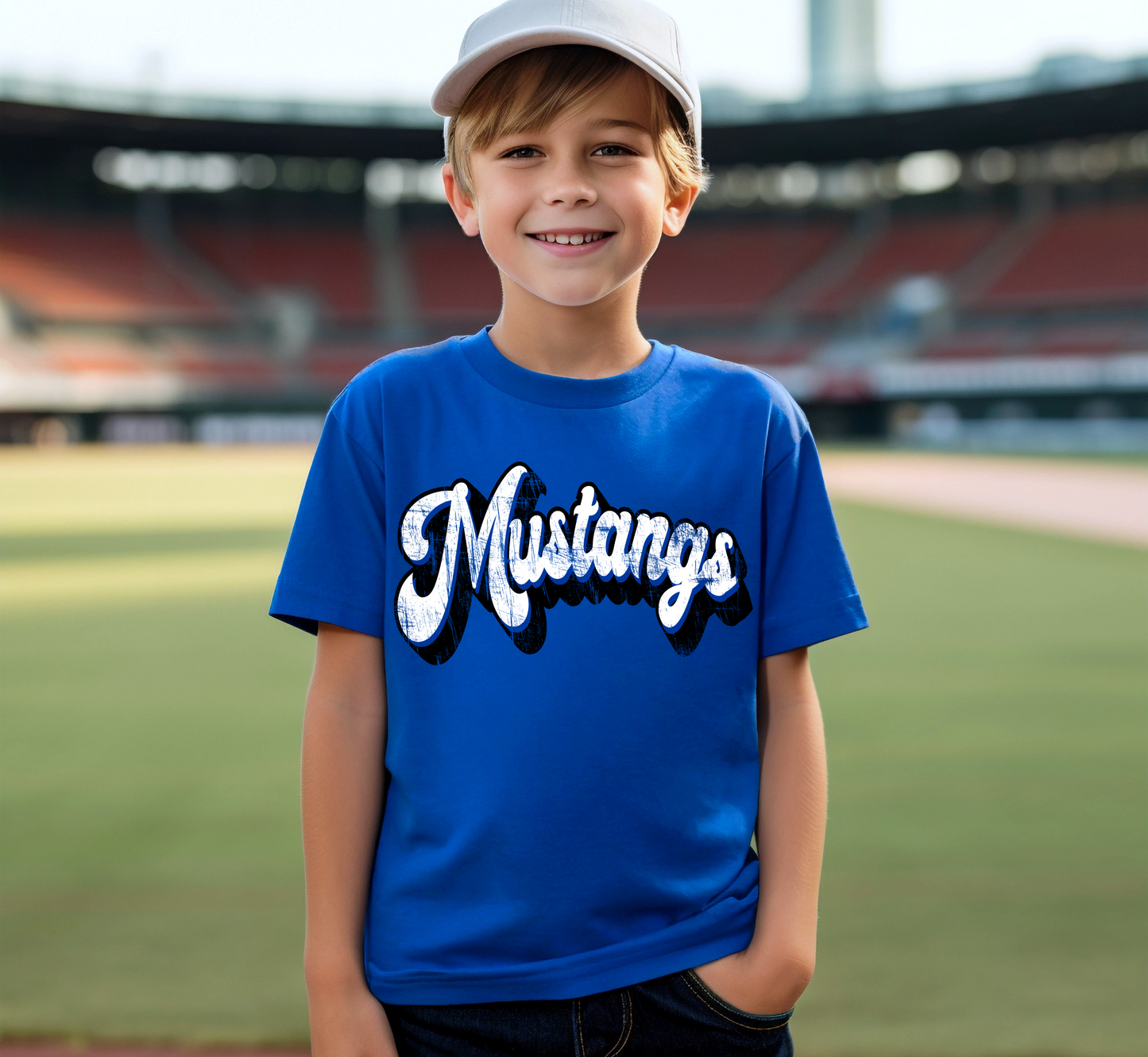 Youth RETRO MUSTANGS Top