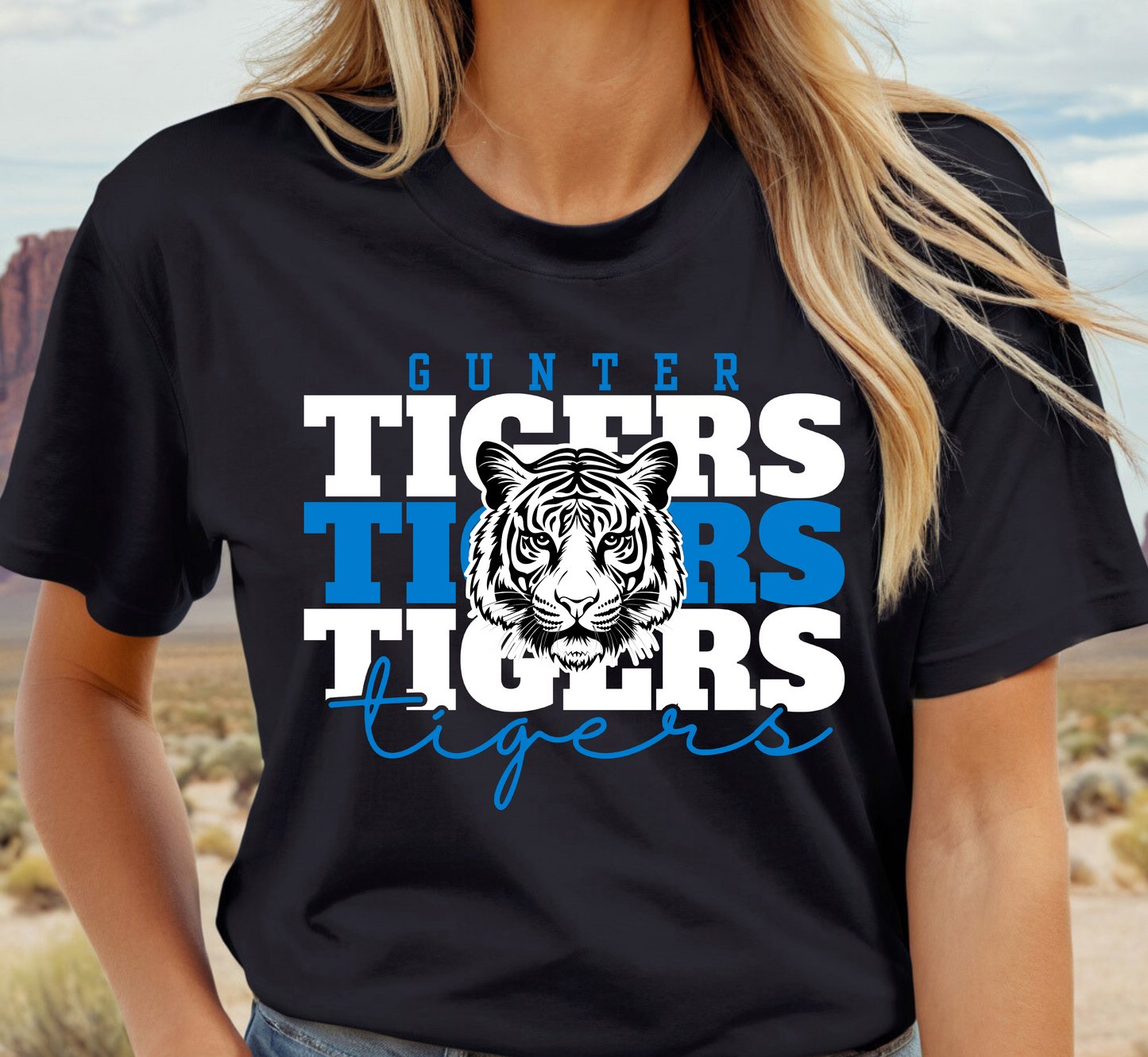 GUNTER TIGERS Stacked tee