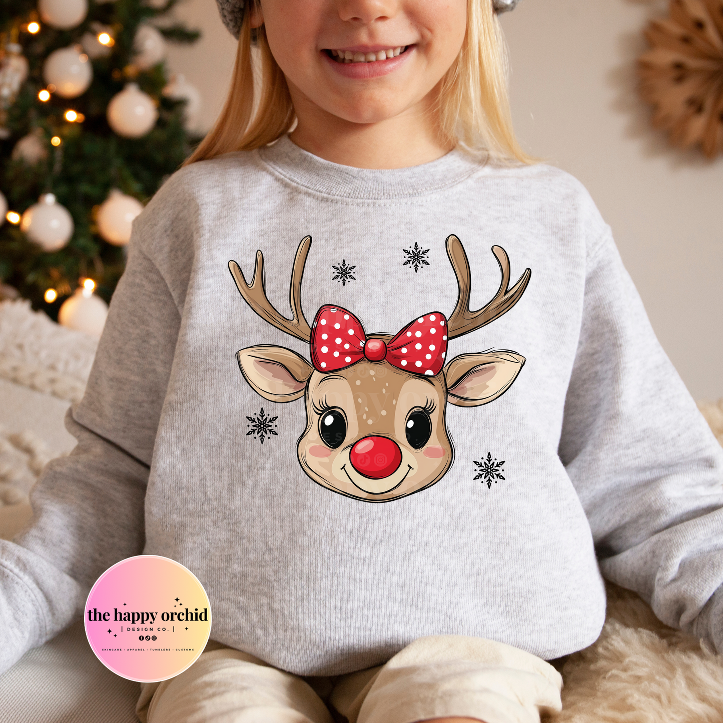 Youth REINDEER Girl Top