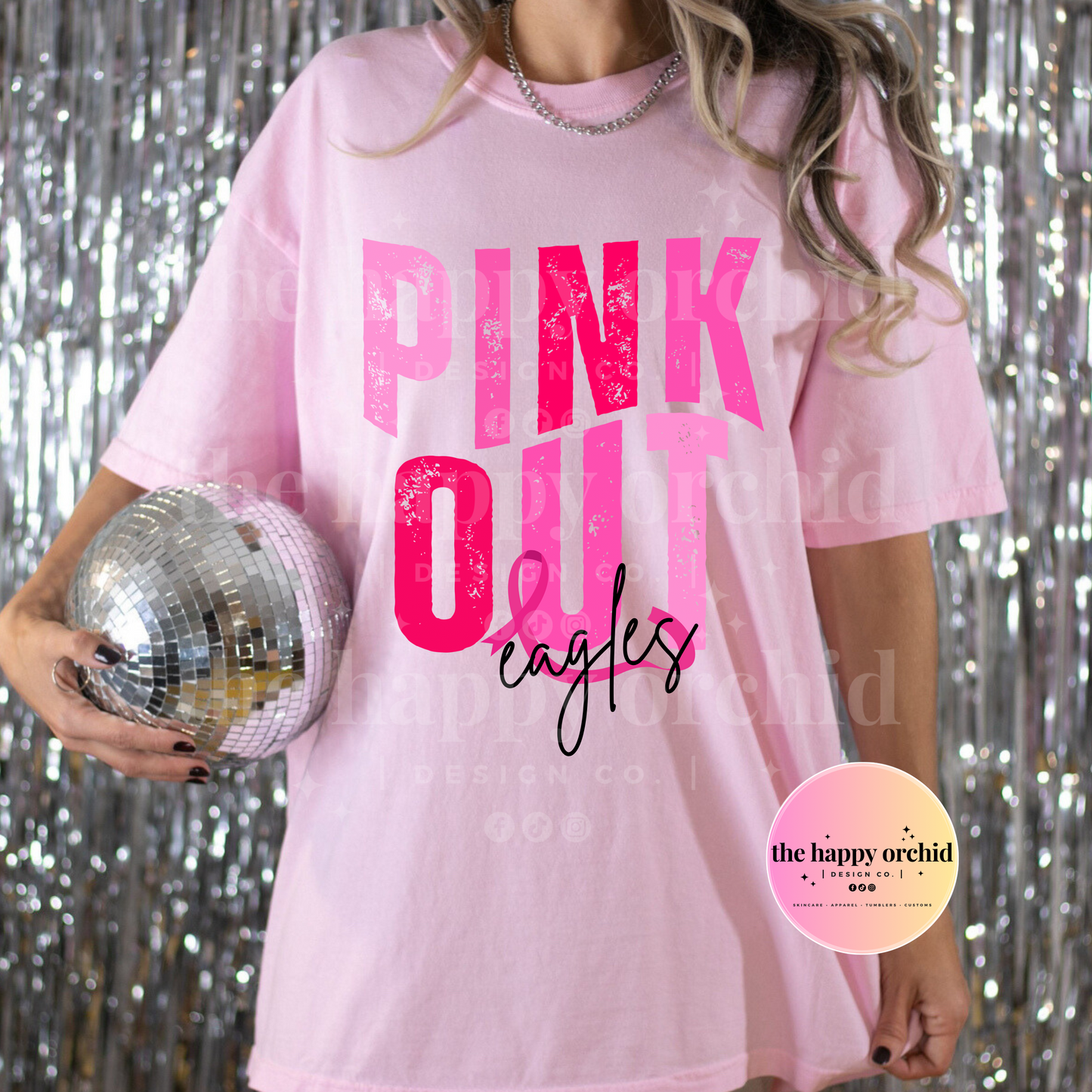 EAGLES - PINK OUT tee