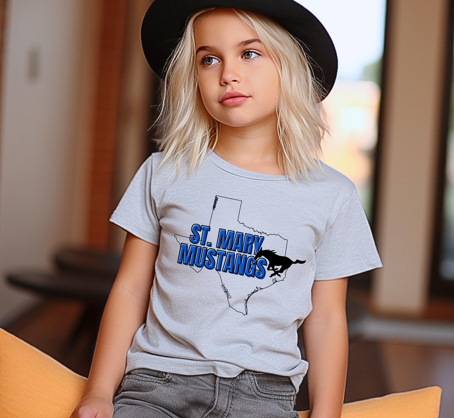 Youth ST. MARY MUSTANGS Vintage Top