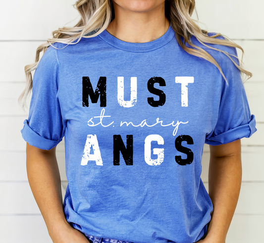 ST. MARY MUSTANGS tee