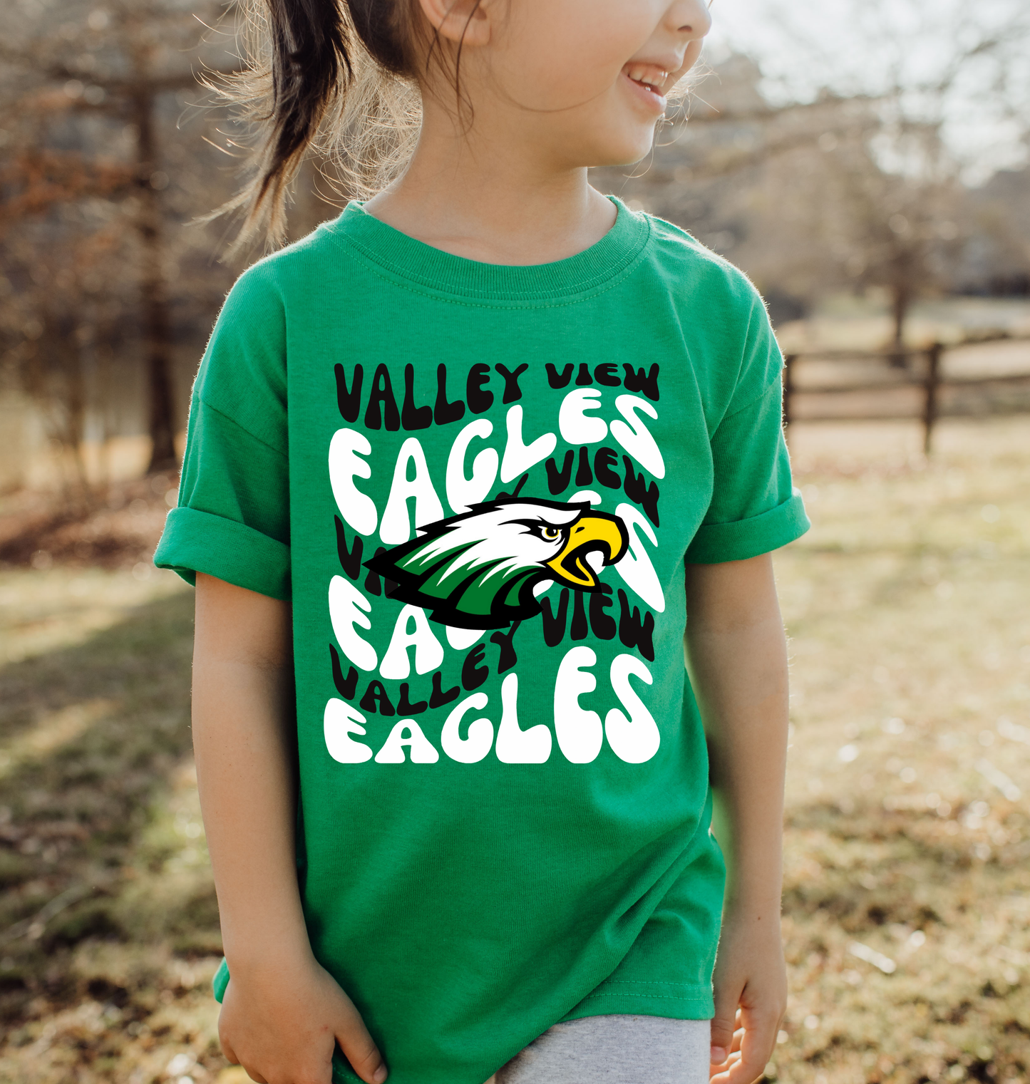 Youth VALLEY VIEW EAGLES Retro Wave Top