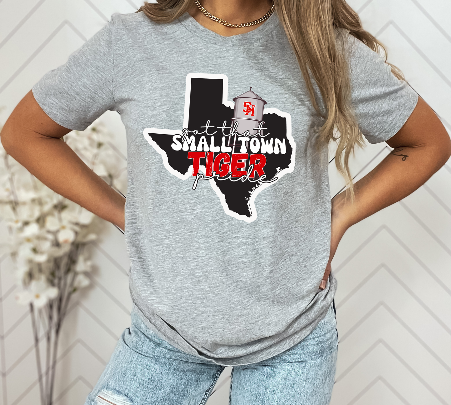 Youth SMALL TOWN TIGER PRIDE Top