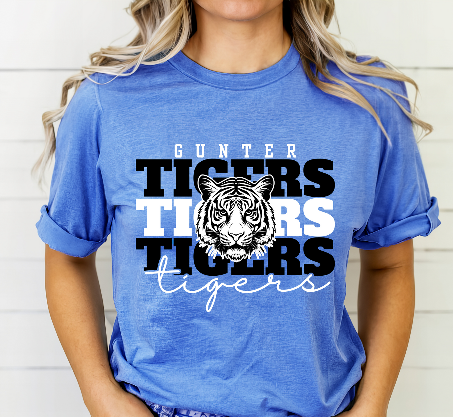 GUNTER TIGERS Stacked tee