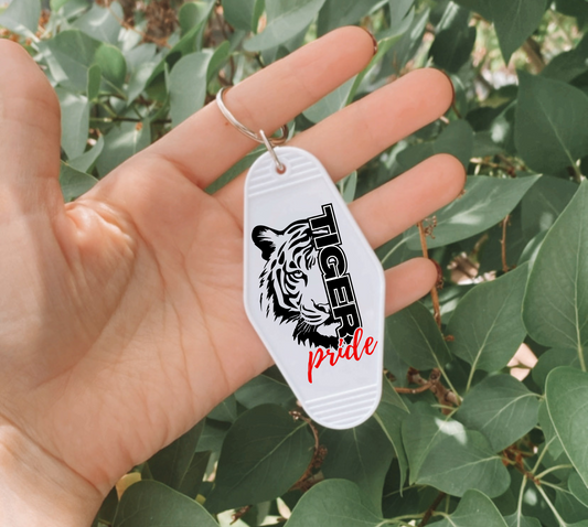 TIGER PRIDE Motel Keychain