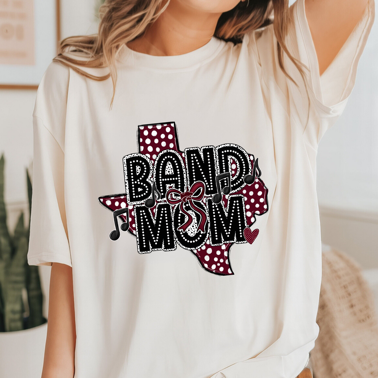 WILDCAT BAND MOM Texas tee