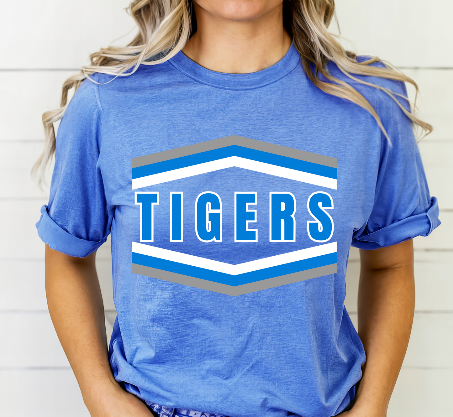 TIGERS Arrow Block tee