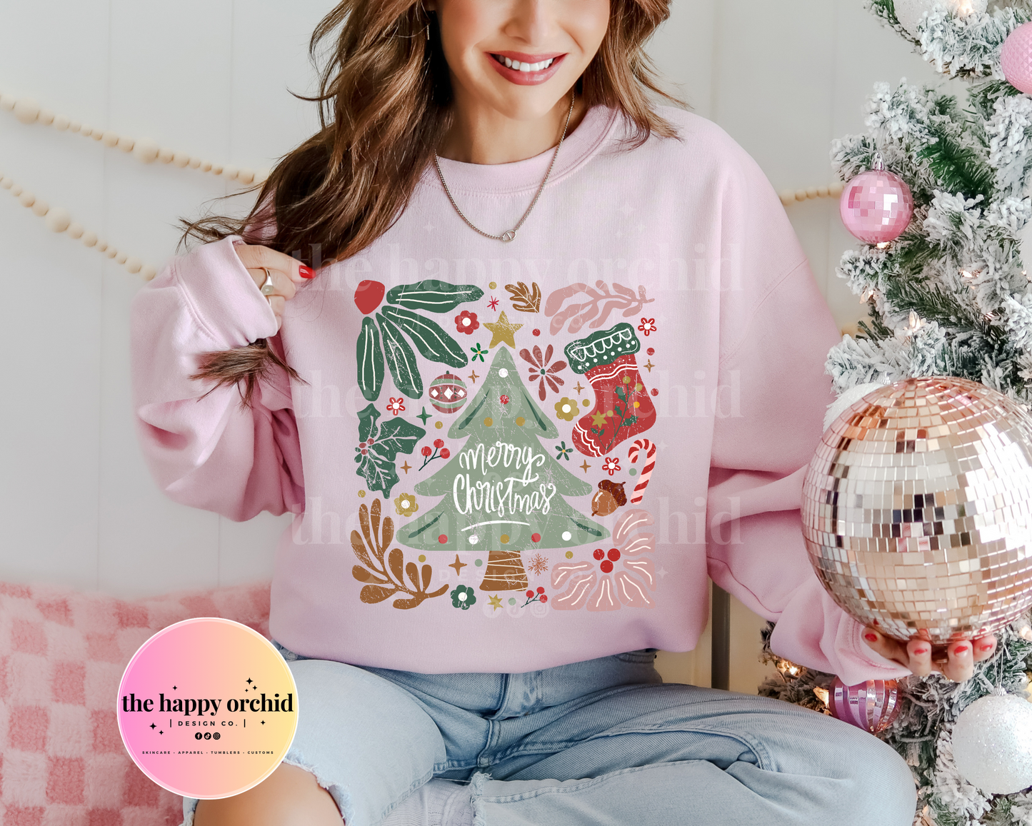 BOHO MERRY CHRISTMAS Top