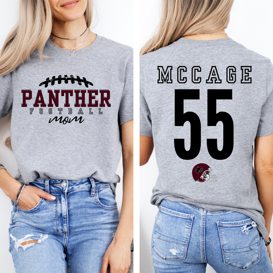 PANTHER FOOTBALL MOM - SAINT JO Personalized Tee