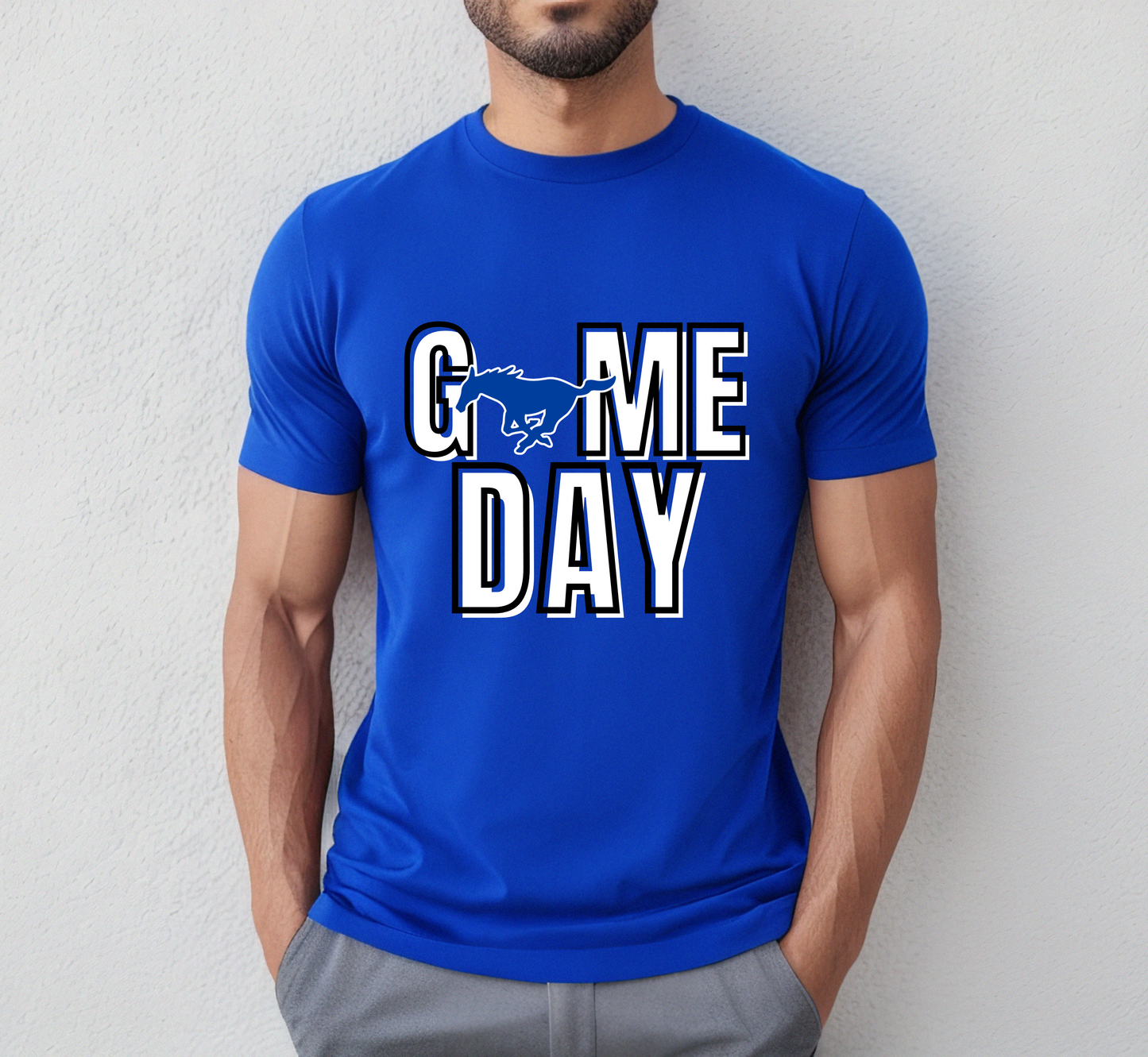 GAME DAY MUSTANGS tee