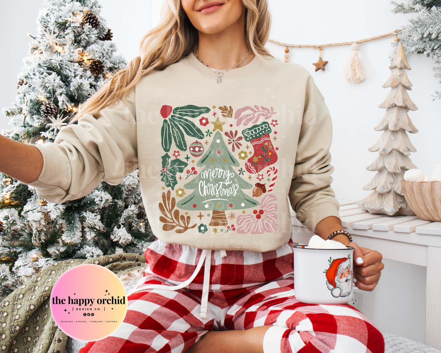 BOHO MERRY CHRISTMAS Top