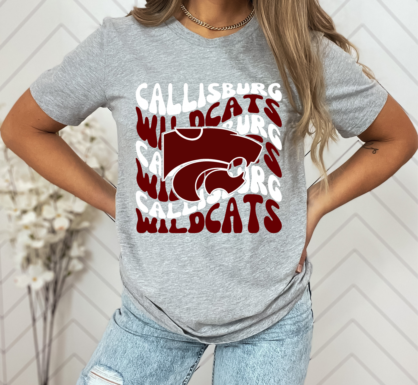 Youth WILDCATS Retro Wave Top