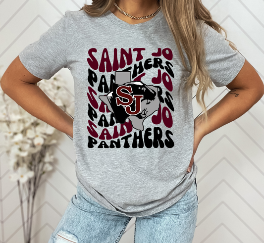 Youth Retro Wave SAINT JO PANTHERS Top