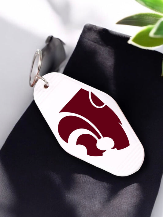 WILDCATS Logo Motel Keychain