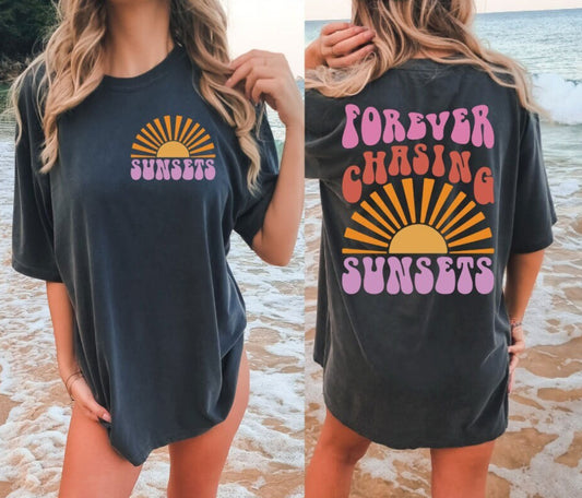 CHASING SUNSETS tee