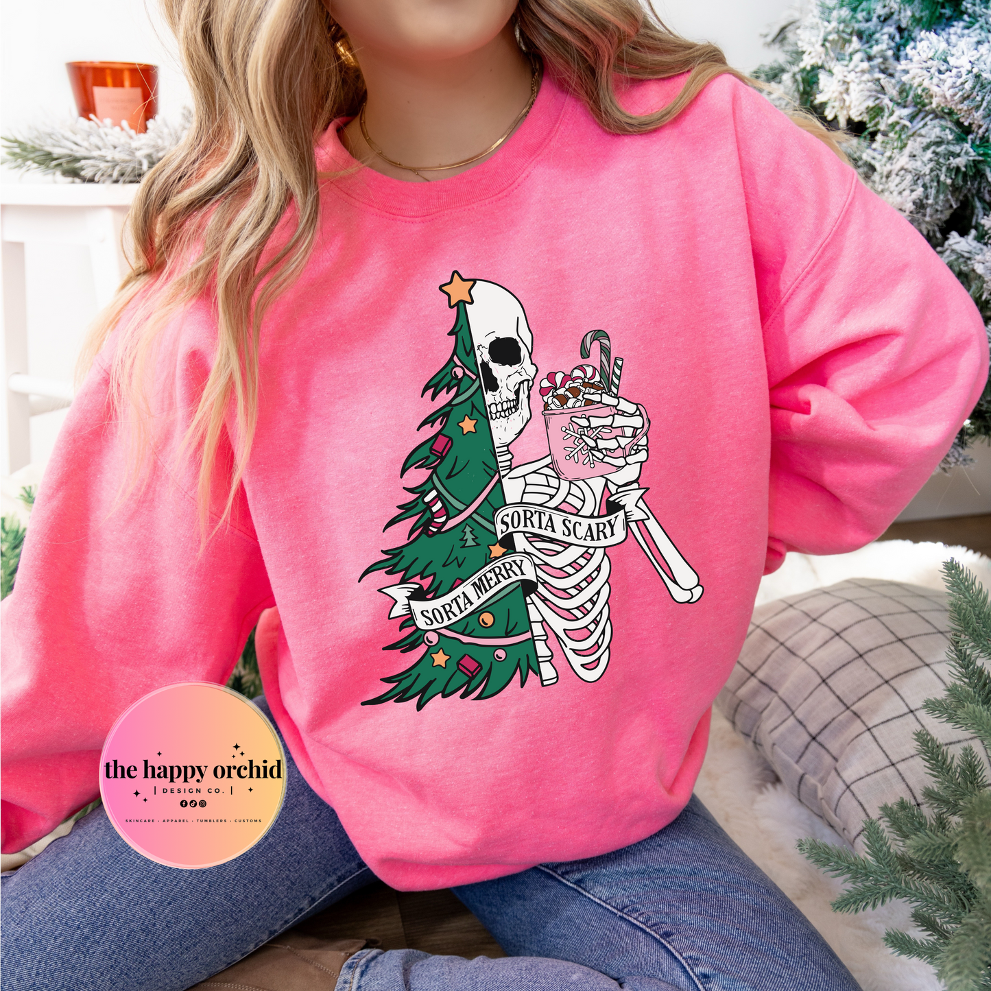 SORTA MERRY, SORTA SCARY Crewneck