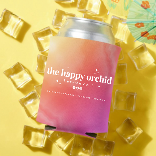 The Happy Orchid Koozie