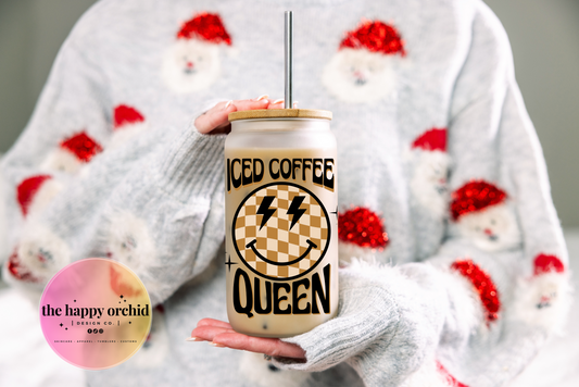 ICED COFFEE QUEEN Frosted Tumbler