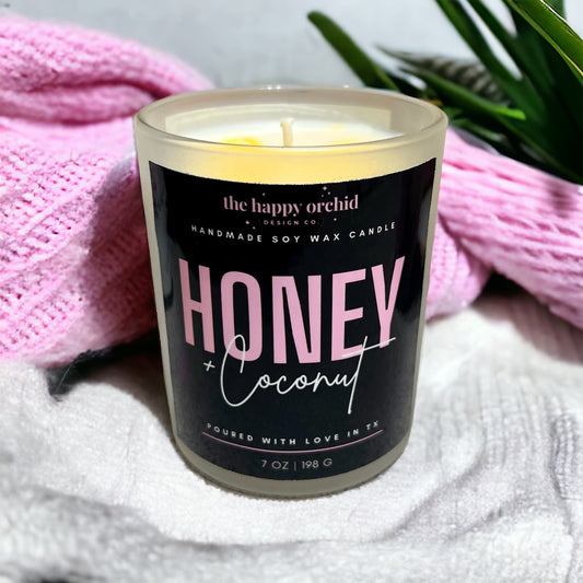 HONEY COCONUT SINGLE WICK CANDLE