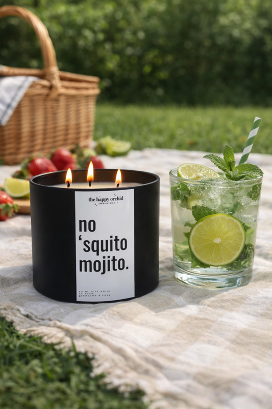 NO ‘SQUITO MOJITO | NATURAL REPELLENT CANDLE