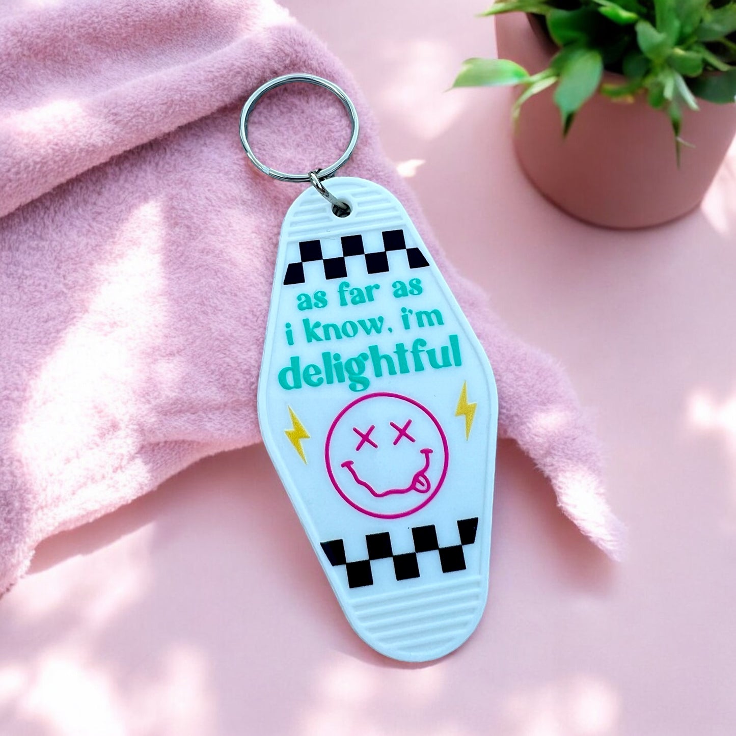 I’M DELIGHTFUL Motel Keychain