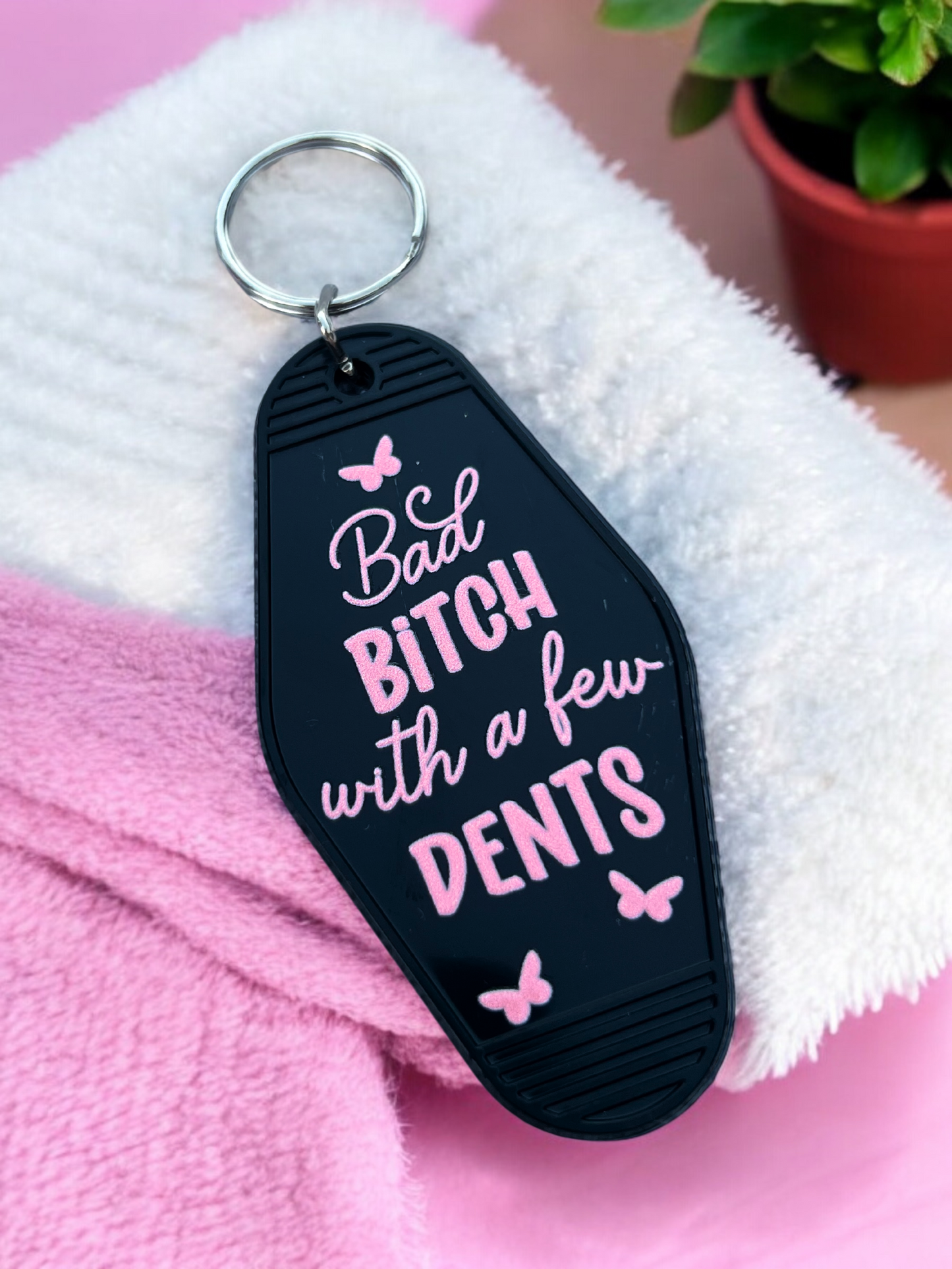 BAD B*TCH Motel Keychain