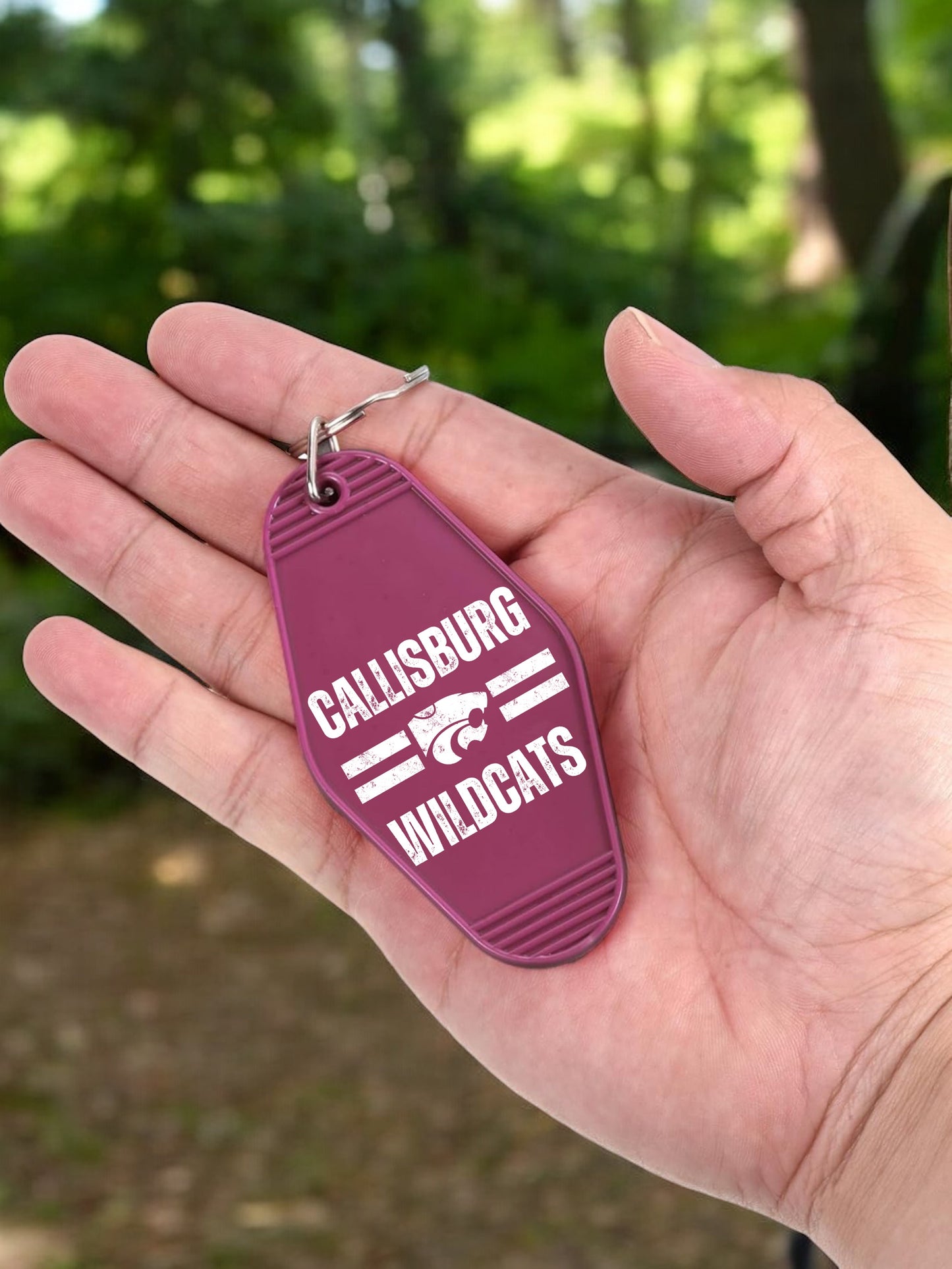 CALLISBURG WILDCATS Motel Keychain