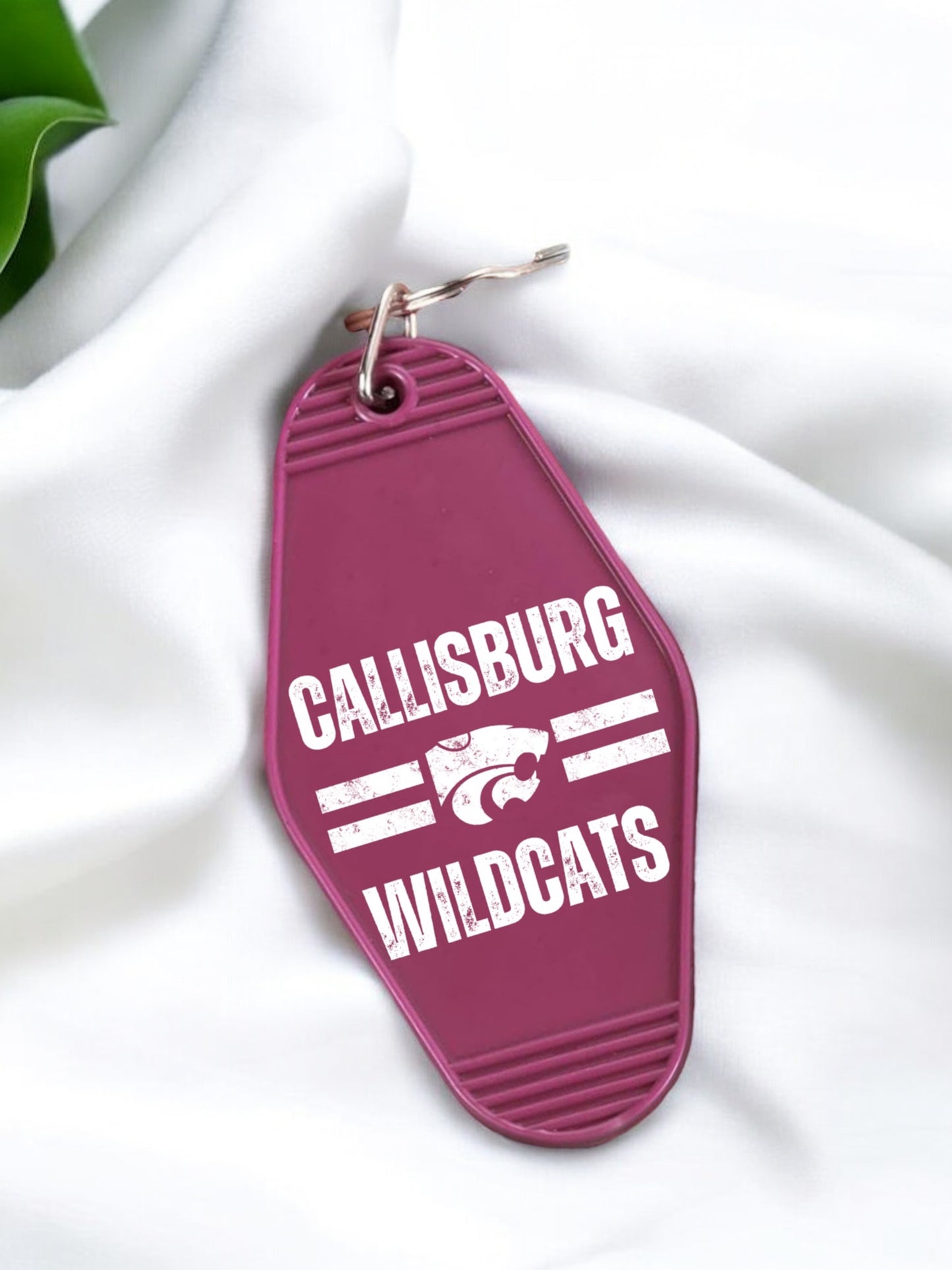 CALLISBURG WILDCATS Motel Keychain