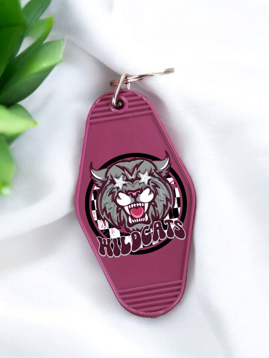 WILDCATS Motel Keychain