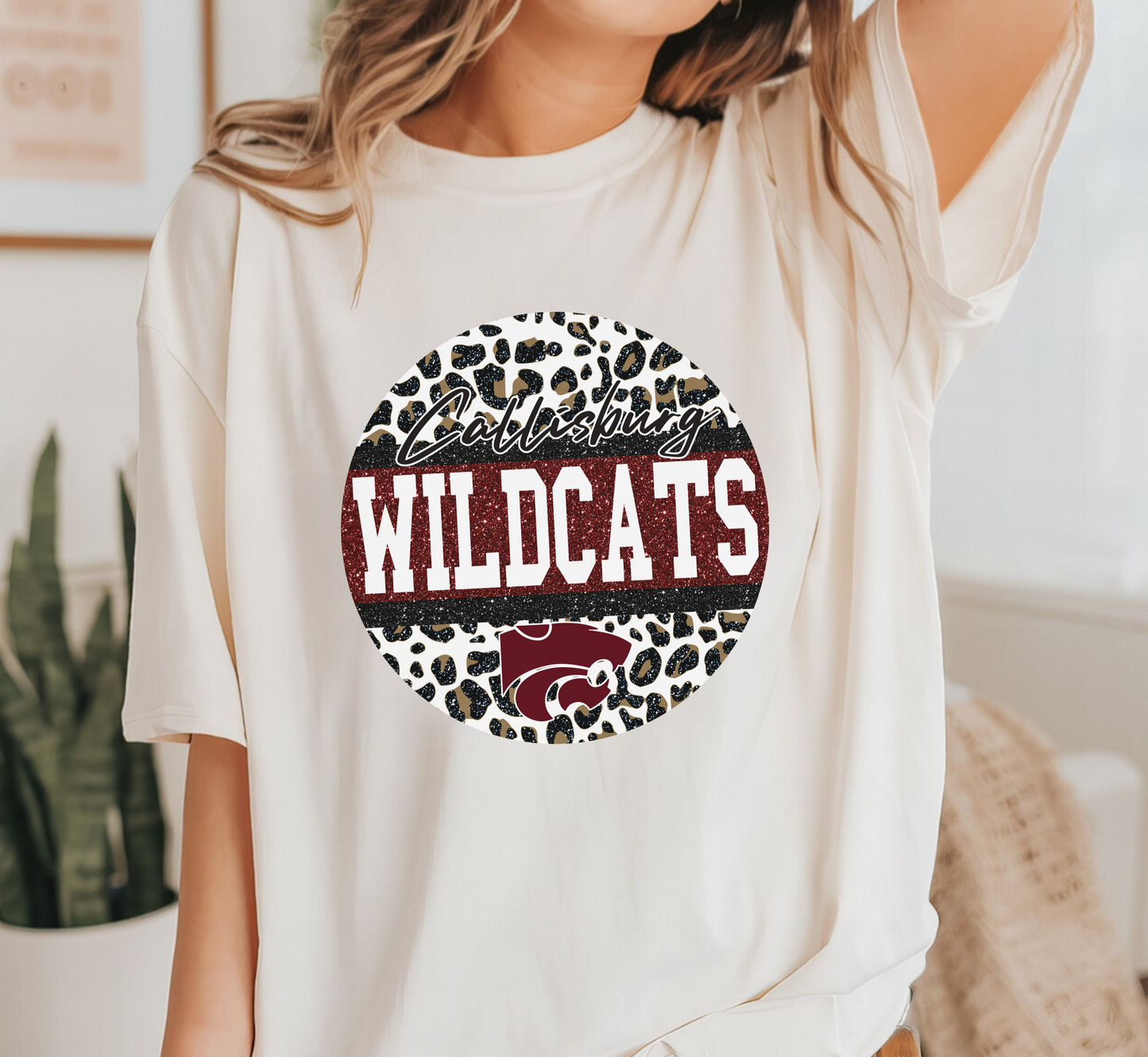 WILDCATS FAUX GLITTER tee