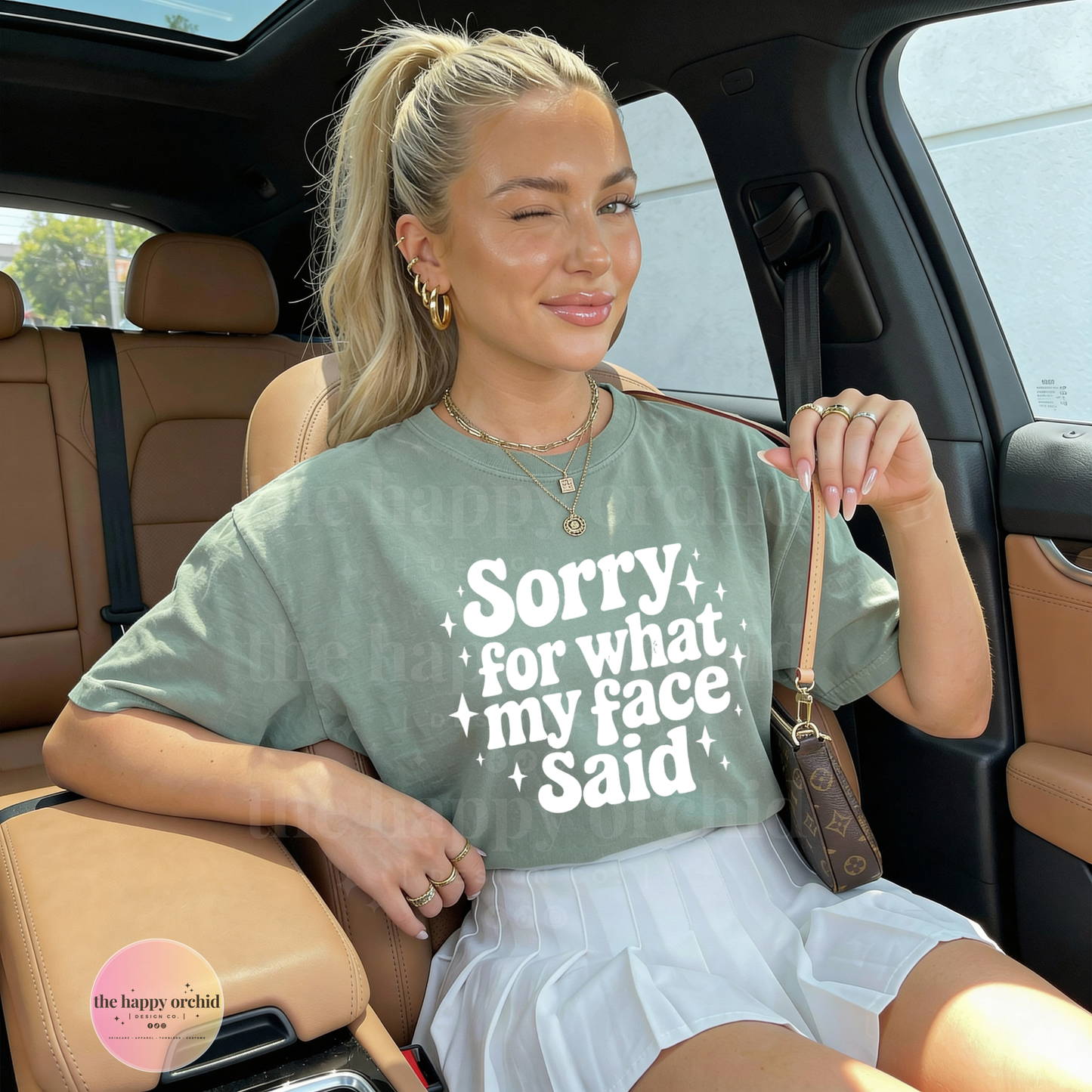 SORRY FOR WHAT MY FACE SAID | Comfort Colors Top