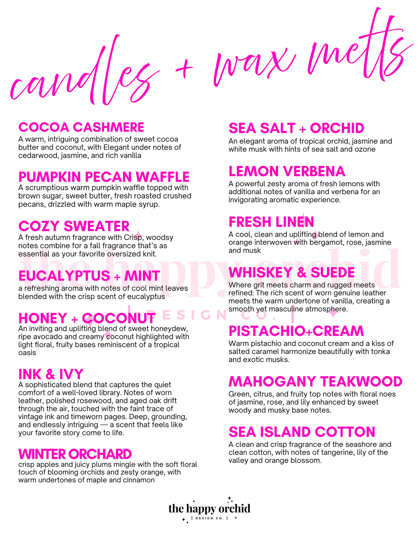 HANDPOURED SOY WAX MELTS