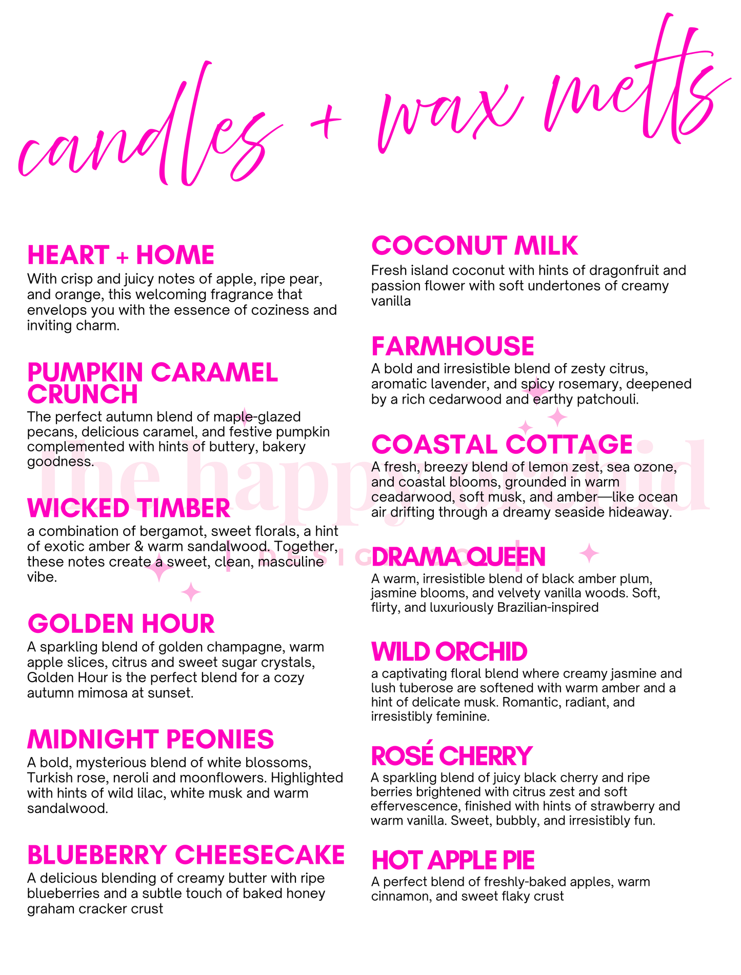 HANDPOURED SOY WAX MELTS